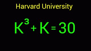 Harvard University Admission Interview Tricks  Find the values of K [upl. by Labina]