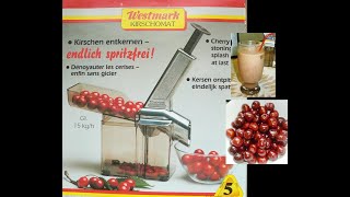 Functional Check WESTMARK Cherry stoningWe make a cherry ice cream cocktail [upl. by Ninehc]