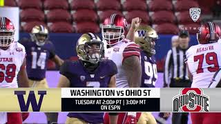 Football WashingtonOhio State Rose Bowl preview [upl. by Sawtelle]