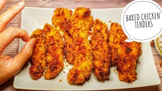 OVEN BAKED CHICKEN TENDERS BEST RECIPE [upl. by Wye744]