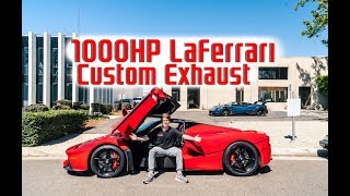 Worlds FIRST Modified LaFerrari FXXK Exhaust Sound and Power Tune [upl. by Eillim]