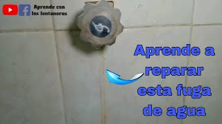 Como reparar una fuga en vástago de regadera fácil y bien explicado 🚿 [upl. by Larry943]