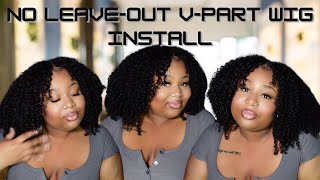 NO LEAVEOUT V PART WIG INSTALL  SUPER EASY [upl. by Aurilia]