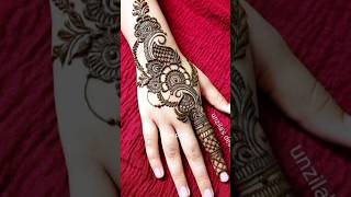 trending 😱mehndi designs simple back side mehndi design [upl. by Chil]