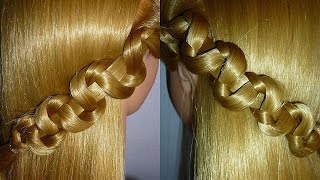 Einfache Frisur für mittellange Haare AlltagSchuleUniArbeit Easy Braid Hairstyles Peinados [upl. by Laohcin]