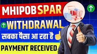 Mahipob Spar App Good News  Withdrawal problem solve  जल्दी देखो पैसा कैसे निकाले [upl. by Conney]