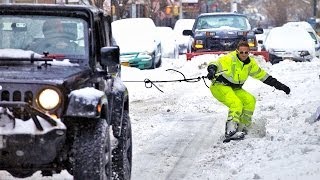 Snowboarding New York City [upl. by Ailito746]