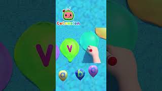 ABC Song with Colorful Balloons 🎈🎶 Cocomelon NurseryShorts popularsong [upl. by Ratep]