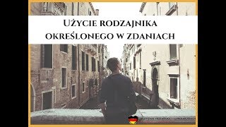 Niemiecki  Rodzajnik określony w zdaniach A1 A2 B1 B2 [upl. by Amitie]