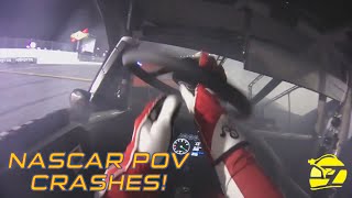 NASCARs Most Insane Helmet Cam First Person Crashes 3 [upl. by Ahterod]