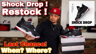 SHOCK DROP  RESTOCK  Jordan 4 Bred Reimagined everything you need to know [upl. by Sandell338]