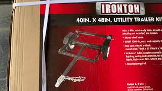 Northern Tools 40x48 trailer assembly [upl. by Holcman63]