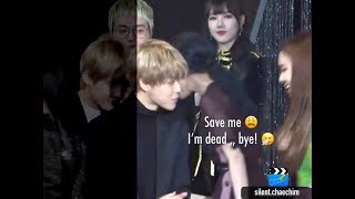 BTS Jimin amp BLACKPINK Rosé at Golden Disk Awards 2018 [upl. by Slein593]