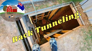 Digging the Backyard Bunker Ep16 secrettunnel bunker diy prepper [upl. by Mourant]