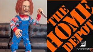 Charles Chucky Animatronic Demo Home Depot 2024 [upl. by Eniahs]