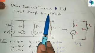 Millmans Theorem problems  numericals [upl. by Barmen]