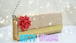 Creative Christmas Holiday Gift Wrapping  Fancy Clutch Purse [upl. by Aya]