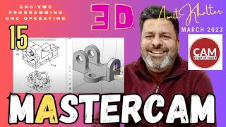 Mastercam 2024 Practice drawing no 15 Mastercam 2024 3d solid modelling beginners tutorial in hindi [upl. by Ametaf]