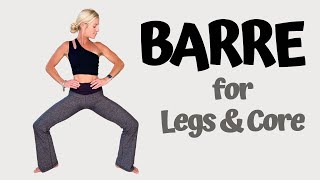 Barre Workout for Legs amp Core  25 MIN Pure Barre Workout at Home [upl. by Daryn]