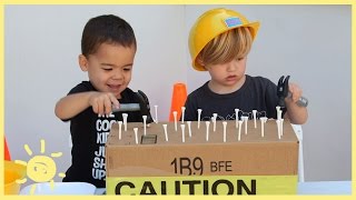 PLAY  3 Construction Themed Activities using cardboard [upl. by Htebazie379]