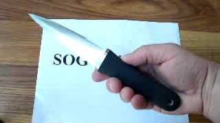 SOG Pentagon Knife S14 Demonstration [upl. by Wilona]