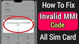 How To Fix Connection Problem Or Invalid MMI Code 2022  How To Fix Invalid MMI Code [upl. by Onitsoga]