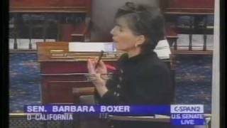 Barbara Boxer  quotAbortionquot OK Even After Fully Born [upl. by Laura72]