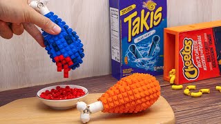 Takis And Cheetos Challenge🔥 Which LEGO Fried Chicken Flavor is Better Best Fast Food Recipes [upl. by Doownyl]