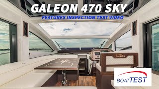 Galeon 470 SKY 2020 Features Video  By BoatTESTcom [upl. by Emolas]