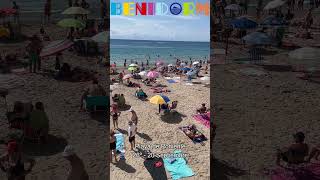 Playa de Poniente 20 de Septiembre benidorm playadeponiente ponientebeach costablanca beach [upl. by Melgar]