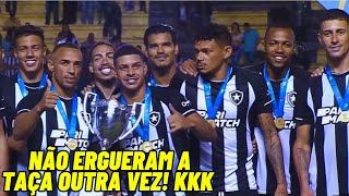 VERGONHA JOGADORES DO BOTAFOGO SE RECUSARAM DE ERGUER A TAÃ‡A DE CAMPEÃƒO DA TAÃ‡A RIO [upl. by Harac]