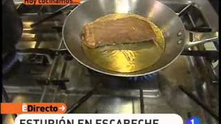 Receta de Esturion en escabeche ED [upl. by Ahsykal]