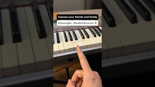 Passacaglia  HandelHalvorsen 🤯 Easy Piano Tutorial piano tutorial pianolessons passacaglia [upl. by Eahsan]