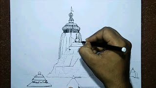 How to draw Shree Jagannath Temple Puri  Part  1 [upl. by Tigdirb]