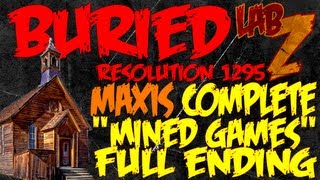 BURIED Easter Egg  quotMined Gamesquot MAXIS COMPLETE FULL ENDING Black Ops 2 Zombies [upl. by Ely]