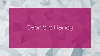 Gabrielle Haney  appearance [upl. by Drain]