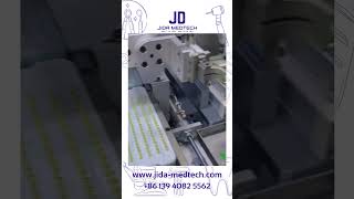 Jida Medtech Endo File Handle Color Painting Machine CNC Automation Dental Rotary File Manufacturing [upl. by Anrahs374]