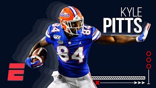 Kyle Pitts is an NFL draft unicorn and is set to be the next dominant NFL tight end  Top Prospects [upl. by Nemhauser129]