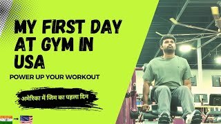 First Day at Gym in USA 🇺🇸  अमेरिका में GYM का पहला दिन  देसी in USA gymvlog planetfitness [upl. by Nivrae500]