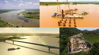 Así va El Nuevo Puente en Puerto Berrio sobre el río Magdalena Colombia [upl. by Melbourne]