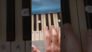 right hand and left hand cardigan piano tutorial shorts [upl. by Amadeus]