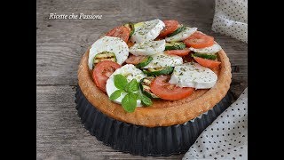 Crostata salata a base morbida farcita con mozzarella pomodori e tonno [upl. by Bilski813]