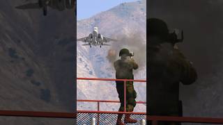 Ukrainean Soldiers Quick Shot Down Russian F15 I With Stinger Missile GTAV [upl. by Buckels]