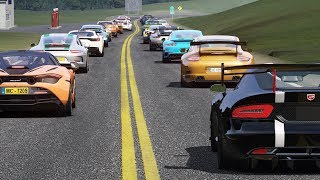 Dodge Viper SRT ACR 2016 vs Supercars at Pacific Coast  Assetto Corsa [upl. by Jariah]