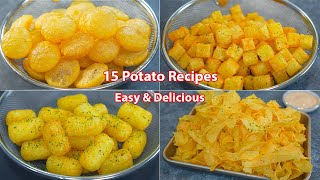 15 Amazing Potato Recipes Collections Cheap and Delicious Potato snacks you can cook EVERYDAY [upl. by Euqinahs]