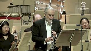 BSO principal clarinet William R Hudgins performs Coplands Clarinet Concerto [upl. by Tyson]