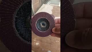 How to use ANGLE GRINDER as a SANDER MACHINE  Angle Grinder Disc And Its Uses  shorts [upl. by Llehsad]