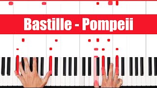 Pompeii Bastille Piano Tutorial Full Song [upl. by Ferrigno]