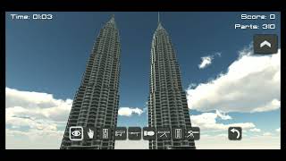 Disassembly 3D Demolition  Petronas Towers  Ichiro TV [upl. by Nettirb619]