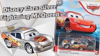 Rare Disney Cars silver Lightning McQueen disney disneyplus disneycars [upl. by Aile343]